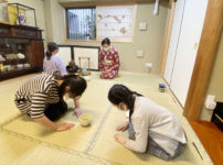 2021年2月の涵養庵子供茶道教室