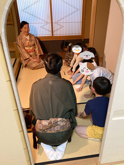 子ども茶道教室の様子